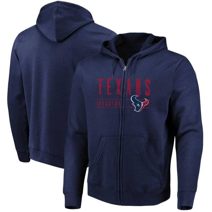 Men's Houston Texans Majestic Hyper Stack Full Zip Hoodie Navy,We sell and wholesale Men's Houston Texans Majestic Hyper Stack Full Zip Hoodie Navy on line form chian!